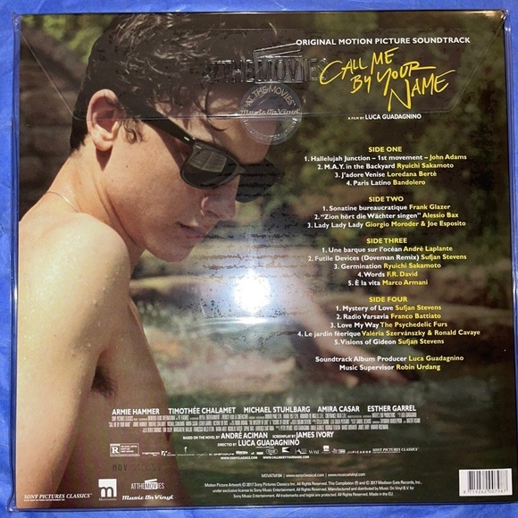Call Me By Your Name 12” Peach Colored Peach Scented Vinyl Limited Edition RARE - Picture 7 of 11
